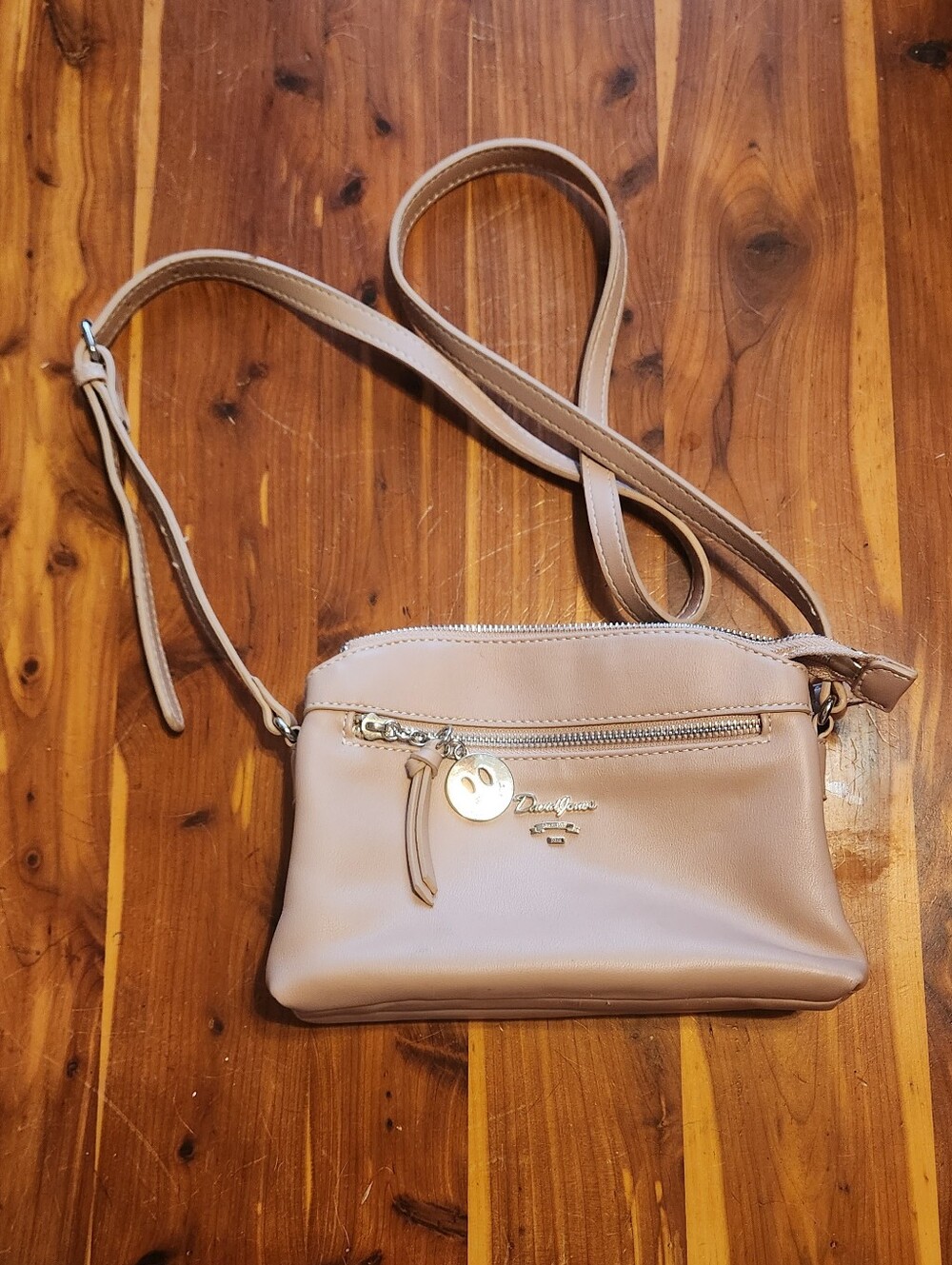 Beige Crossbody Bag - Soft Neutral Women’s Shoulder Bag By David Jones